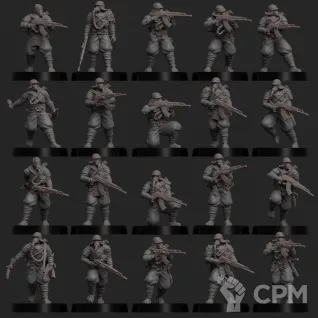 Описание картинки Foot Soldiers от Manufactorum76 по цене 3 200руб | Свободный Рынок Миниатюр - СРМ