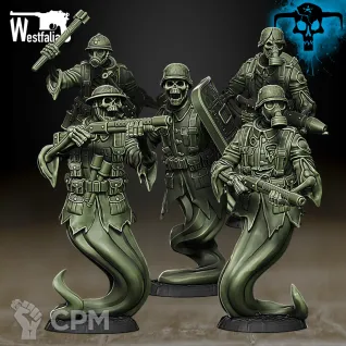 Описание картинки Ghosts of the Nomansland - Specialized Infantry от Manufactorum76 по цене 750руб | Свободный Рынок Миниатюр - СРМ