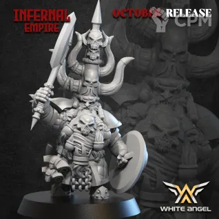 Описание картинки Infernal Empire - Dwarf of Chaos - Дворфы хаоса от Taho_Dog по цене 1 400руб | Свободный Рынок Миниатюр - СРМ
