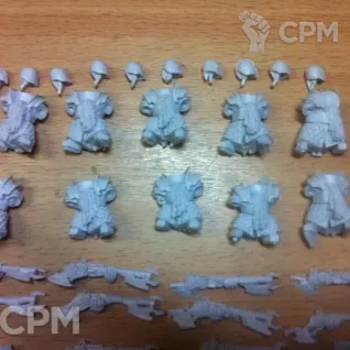 Описание картинки INFERNAL GUARD IRONSWORN-INFERNAL GUARD FIREGLAIVES. от Серж по цене 1 600руб | Свободный Рынок Миниатюр - СРМ
