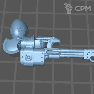 Описание картинки Aquilon Terminators - Infernus firepike arm от 3Д печать миниатюр по цене 117руб | Свободный Рынок Миниатюр - СРМ