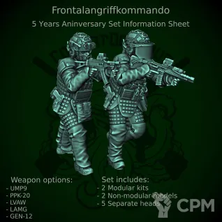 Описание картинки Frontalangriffkommando от Manufactorum76 по цене 320руб | Свободный Рынок Миниатюр - СРМ