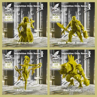 Описание картинки Inquisition Ordo Xenos от Asterisk Print по цене 1 500руб | Свободный Рынок Миниатюр - СРМ