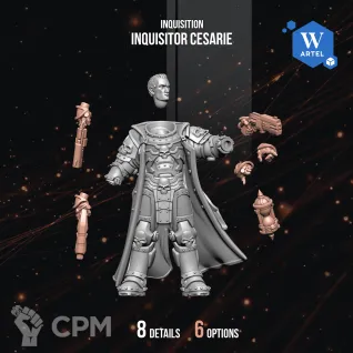Описание картинки Inquisitor Cesarie от WebWay 3D по цене 480руб | Свободный Рынок Миниатюр - СРМ