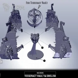 Описание картинки Tesseract Vault от MrMetalHorror по цене 4 700руб | Свободный Рынок Миниатюр - СРМ