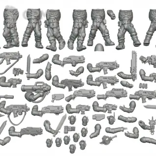 Описание картинки Scouts (2024) от WastelandMiniatures по цене 1 400руб | Свободный Рынок Миниатюр - СРМ