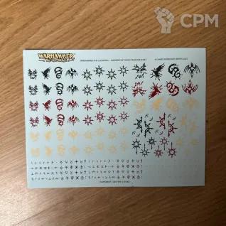 Описание картинки Warriors of Chaos Transfer Sheet от zurdo по цене 1 000руб | Свободный Рынок Миниатюр - СРМ