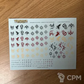 Описание картинки Warriors of Chaos transfer sheet от zurdo по цене 1 000руб | Свободный Рынок Миниатюр - СРМ