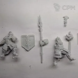 Описание картинки Iron Hills Dwarves with Spears. от Серж по цене 600руб | Свободный Рынок Миниатюр - СРМ