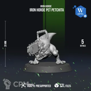Описание картинки Iron horde pet Petchita от WebWay 3D по цене 100руб | Свободный Рынок Миниатюр - СРМ