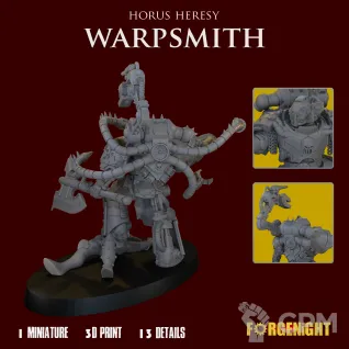 Описание картинки Iron Warriors Warpsmith от ForgeNight по цене 600руб | Свободный Рынок Миниатюр - СРМ