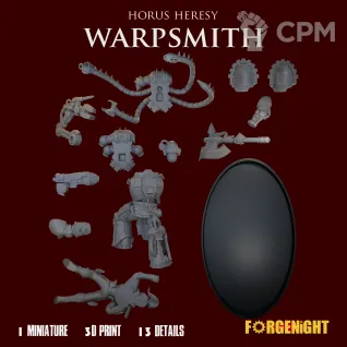 Описание картинки Iron Warriors Warpsmith от ForgeNight по цене 600руб | Свободный Рынок Миниатюр - СРМ