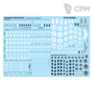 Описание картинки Iron Hands Transfer Sheet от aldger по цене 500руб | Свободный Рынок Миниатюр - СРМ