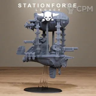Описание картинки Arkanaut Frigate / Grundstok Gunhauler от MrMetalHorror по цене 2 000руб | Свободный Рынок Миниатюр - СРМ