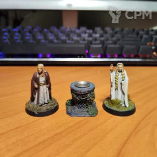 Описание картинки Galadriel, Celeborn, and the Mirror of Galadriel от Сергиев Илья по цене 4 000руб | Свободный Рынок Миниатюр - СРМ