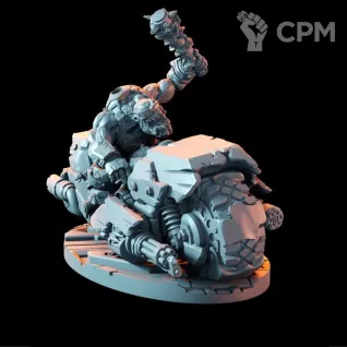 Описание картинки Орки-байкеры (набор 3шт)+базы от Mind Mash print  по цене 2 490руб | Свободный Рынок Миниатюр - СРМ