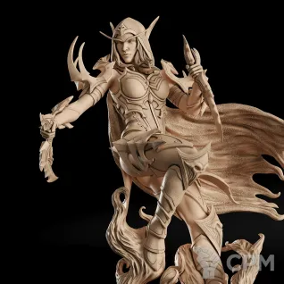Описание картинки Sylvanas Windrunner Фигурка (World of Warcraft) от GAS3TXD  по цене 4 400руб | Свободный Рынок Миниатюр - СРМ