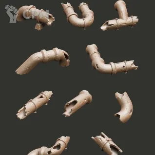 Описание картинки Damaged Pipes от Орки с наГорки по цене 150руб | Свободный Рынок Миниатюр - СРМ