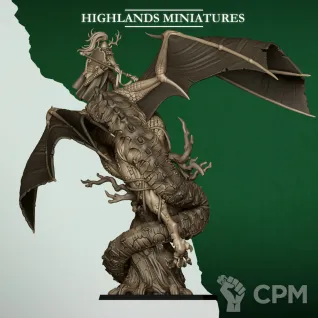 Описание картинки FERAL ELF PRINCE ON FERAL DRAGON от Wardog Workshop по цене 2 500руб | Свободный Рынок Миниатюр - СРМ