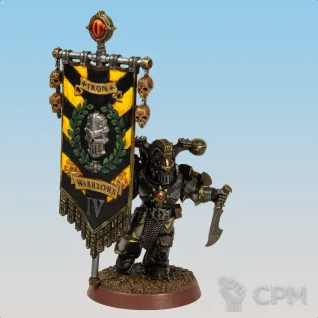 Описание картинки Iron Warriors Horus Heresy Legion Banner от ForgeNight по цене 325руб | Свободный Рынок Миниатюр - СРМ