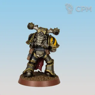Описание картинки Iron Warriors Shoulder Pads V12 от ForgeNight по цене 400руб | Свободный Рынок Миниатюр - СРМ