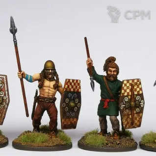 Описание картинки Gallic Warriors от Base 28 по цене 4 125руб | Свободный Рынок Миниатюр - СРМ