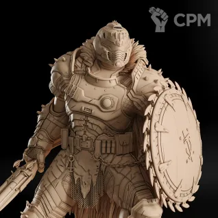 Описание картинки Doom Slayer Фигурка (Doom) от GAS3TXD  по цене 3 300руб | Свободный Рынок Миниатюр - СРМ