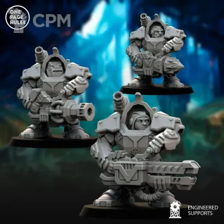 Описание картинки Votann Powersuits 3 от Barduck Miniatures по цене 799руб | Свободный Рынок Миниатюр - СРМ