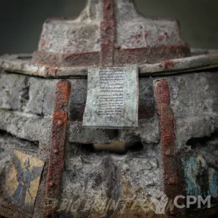 Описание картинки Средний бункер ✠ Силы Церкви ✠ TRENCH CRUSADE от Big Brain Terrain по цене 2 050руб | Свободный Рынок Миниатюр - СРМ