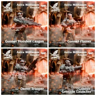 Описание картинки Kasrkin Kill Team от AxeL's Forge по цене 150руб | Свободный Рынок Миниатюр - СРМ