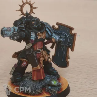 Описание картинки Indomitus Primaris Lieutenant with Storm Shield от Atikim по цене 3 000руб | Свободный Рынок Миниатюр - СРМ