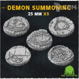 Описание картинки База Demon Summoning 25mm от Helnex workshop  по цене 30руб | Свободный Рынок Миниатюр - СРМ