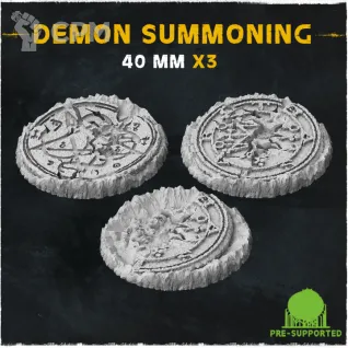 Описание картинки База Demon Summoning 40mm от Helnex workshop  по цене 80руб | Свободный Рынок Миниатюр - СРМ