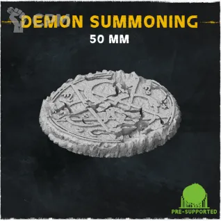 Описание картинки База Demon Summoning 50mm от Helnex workshop  по цене 200руб | Свободный Рынок Миниатюр - СРМ