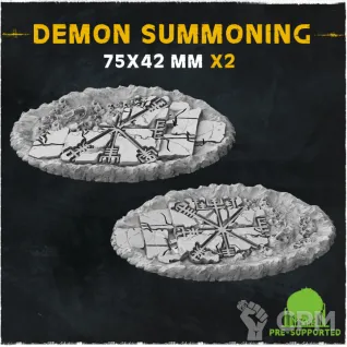 Описание картинки База Demon Summoning 75x42mm от Helnex workshop  по цене 250руб | Свободный Рынок Миниатюр - СРМ