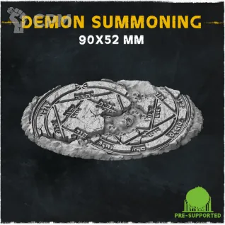 Описание картинки База Demon Summoning 90x52mm от Helnex workshop  по цене 380руб | Свободный Рынок Миниатюр - СРМ