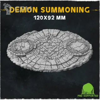 Описание картинки База Demon Summoning 120x92mm от Helnex workshop  по цене 600руб | Свободный Рынок Миниатюр - СРМ