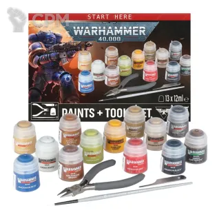 Описание картинки [ПРЕДЗАКАЗ] Warhammer 40,000: Paint + Tools set от MiniaturesFAN по цене 4 700руб | Свободный Рынок Миниатюр - СРМ