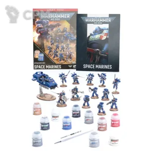 Описание картинки Warhammer 40,000 Getting Started with Space Marines от MiniaturesFAN по цене 17 700руб | Свободный Рынок Миниатюр - СРМ