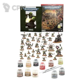 Описание картинки Warhammer 40,000 Getting Started with Orks от MiniaturesFAN по цене 17 700руб | Свободный Рынок Миниатюр - СРМ