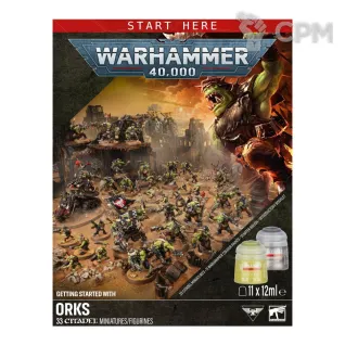 Описание картинки Warhammer 40,000 Getting Started with Orks от MiniaturesFAN по цене 17 700руб | Свободный Рынок Миниатюр - СРМ