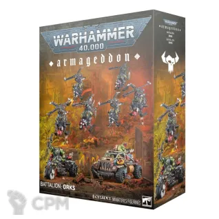 Описание картинки [ПРЕДЗАКАЗ] Armageddon Battalion: Orks от MiniaturesFAN по цене 15 750руб | Свободный Рынок Миниатюр - СРМ