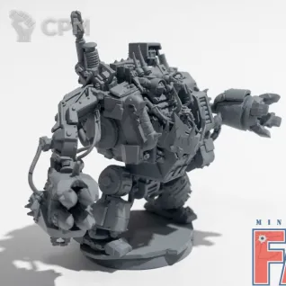 Описание картинки Big Mek in Mega Armour Kitbash (конверсия, собран) от MiniaturesFAN по цене 2 464руб | Свободный Рынок Миниатюр - СРМ