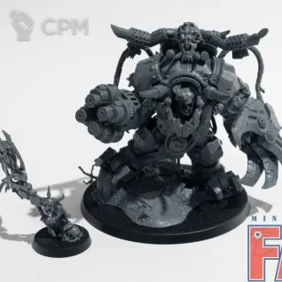 Описание картинки Ghazghkull Thraka (собран) от MiniaturesFAN по цене 8 400руб | Свободный Рынок Миниатюр - СРМ