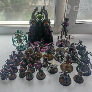 Описание картинки Necron army от Sardin.Ka по цене 30 000руб | Свободный Рынок Миниатюр - СРМ