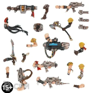 Описание картинки [ПРЕДЗАКАЗ] Escher Champions Weapons от MiniaturesFAN по цене 5 426руб | Свободный Рынок Миниатюр - СРМ