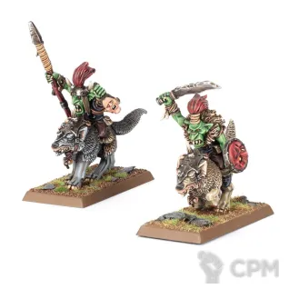 Описание картинки [ПРЕДЗАКАЗ] Goblin Wolf Rider Bosses от MiniaturesFAN по цене 4 575руб | Свободный Рынок Миниатюр - СРМ