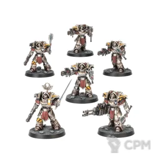 Описание картинки [Предзаказ] Cataphractii Terminators with Volkite Chargers and Power Mauls от MiniaturesFAN по цене 10 100руб | Свободный Рынок Миниатюр - СРМ