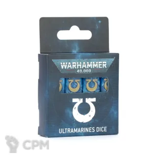 Описание картинки [ПРЕДЗАКАЗ] Ultramarines Dice Set от MiniaturesFAN по цене 4 468руб | Свободный Рынок Миниатюр - СРМ