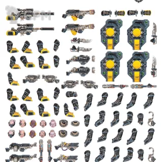 Описание картинки [ПРЕДЗАКАЗ] Palanite Enforcer Weapons and Upgrades от MiniaturesFAN по цене 3 729руб | Свободный Рынок Миниатюр - СРМ